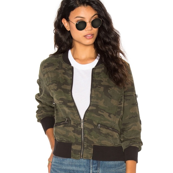 Sanctuary Camo Print Bomber Jacket - Picture 3 of 12